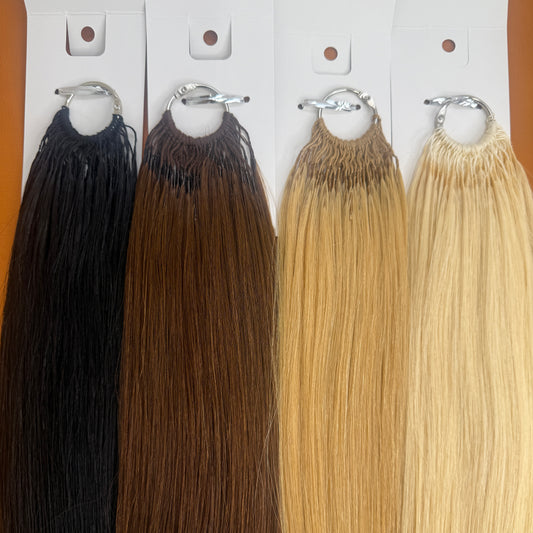&羽ダブルティップエクステ　スリムタッキ適用　　1.4g×40set(80pcs)　55cm