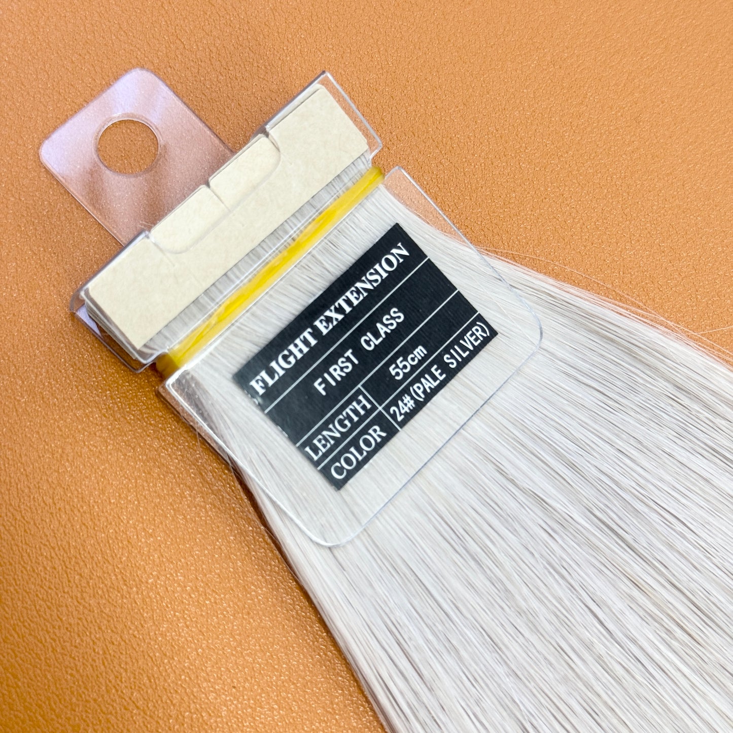 人毛100% ファーストクラス シールエクステ 55cm 40本入 - プレミアム品質